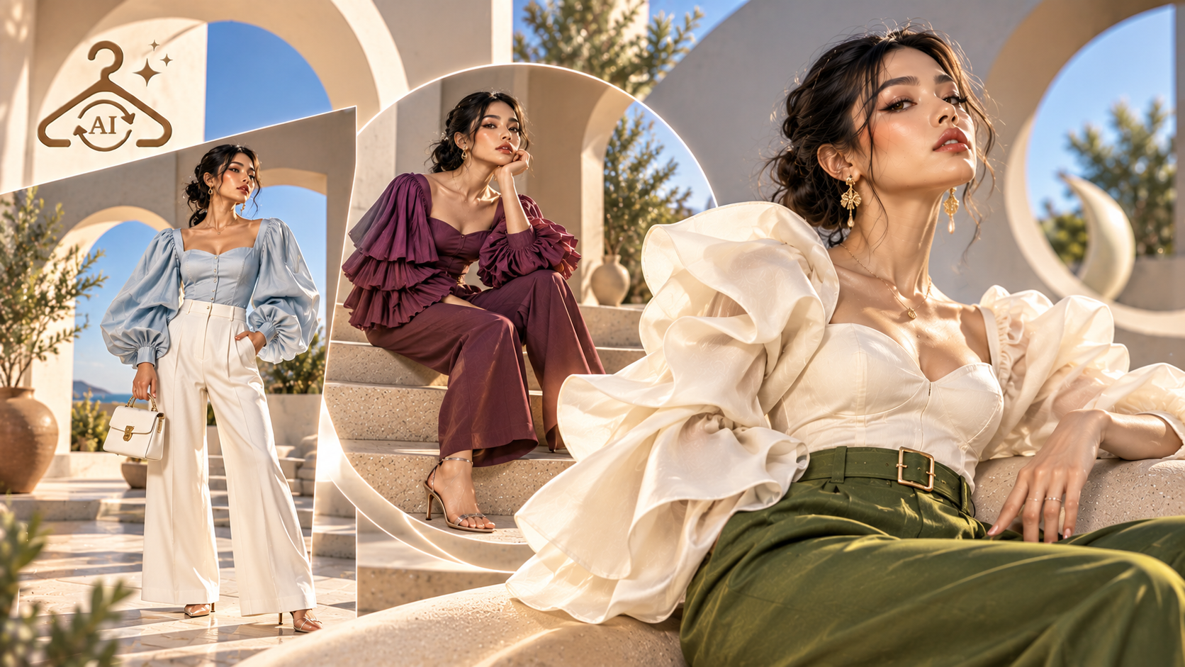 How to Style Statement Sleeves With AI Outfit Try-On